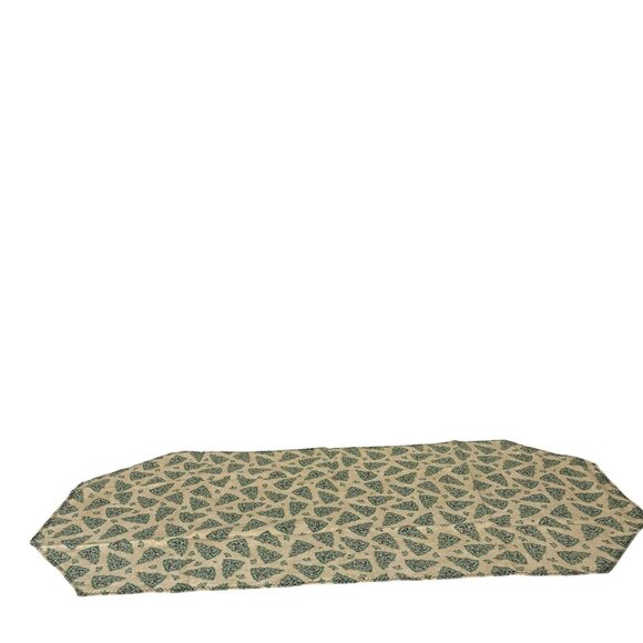 Reversible Table Runner With Christmas Tree & Festive Floral Patterns 36x17in - Picture 2 of 5